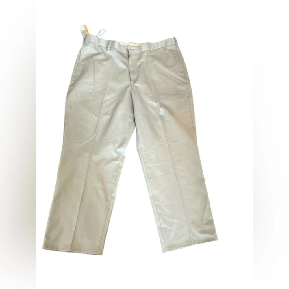 Savane Men's Khaki Dress Pants 42W x 30L khaki Classic‎ Straight Leg